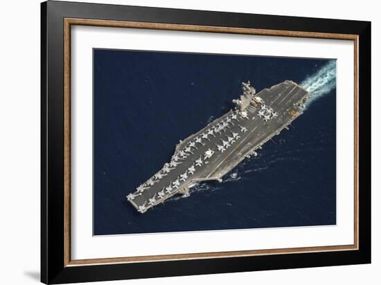 The Aircraft Carrier USS Dwight D. Eisenhower-null-Framed Photographic Print