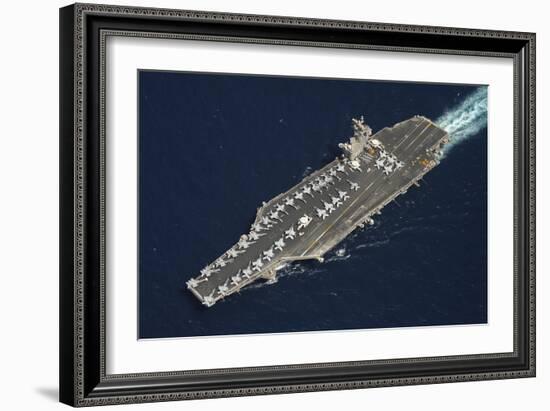 The Aircraft Carrier USS Dwight D. Eisenhower-null-Framed Photographic Print