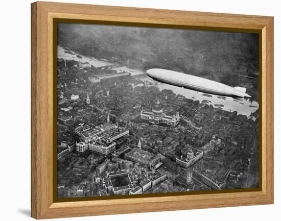 The Airship 'Graf Zepplin' over London, August 1931-null-Framed Premier Image Canvas