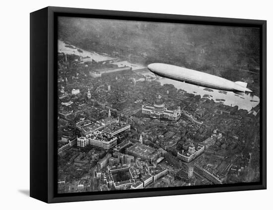 The Airship 'Graf Zepplin' over London, August 1931-null-Framed Premier Image Canvas