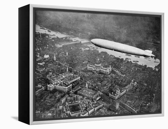 The Airship 'Graf Zepplin' over London, August 1931-null-Framed Premier Image Canvas