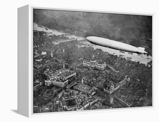 The Airship 'Graf Zepplin' over London, August 1931-null-Framed Premier Image Canvas