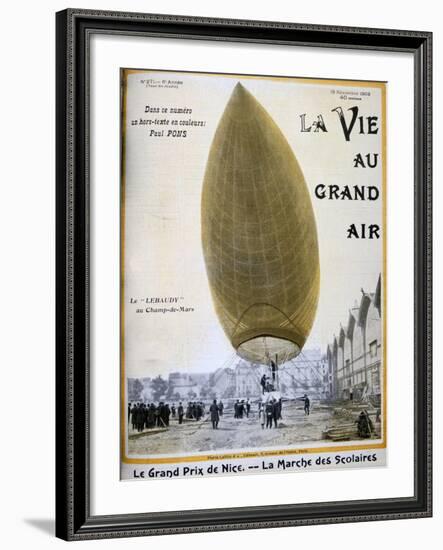 The Airship of Pierre and Paul Lebaudy, France, 1903-null-Framed Giclee Print