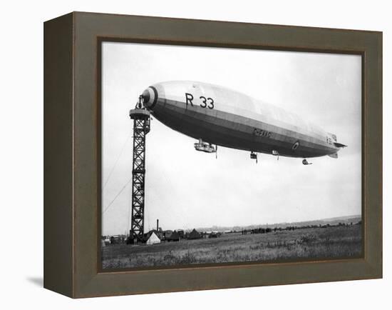 The Airship R.33 is Pictured at Croydon, July 1921-null-Framed Premier Image Canvas