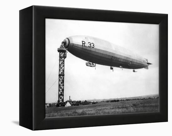 The Airship R.33 is Pictured at Croydon, July 1921-null-Framed Premier Image Canvas