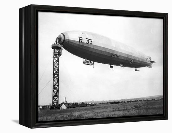 The Airship R.33 is Pictured at Croydon, July 1921-null-Framed Premier Image Canvas