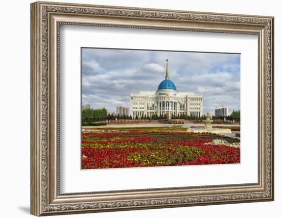 The Ak Orda Presidential Palace, Astana, Kazakhstan-Keren Su-Framed Photographic Print