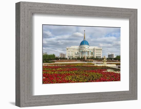 The Ak Orda Presidential Palace, Astana, Kazakhstan-Keren Su-Framed Photographic Print