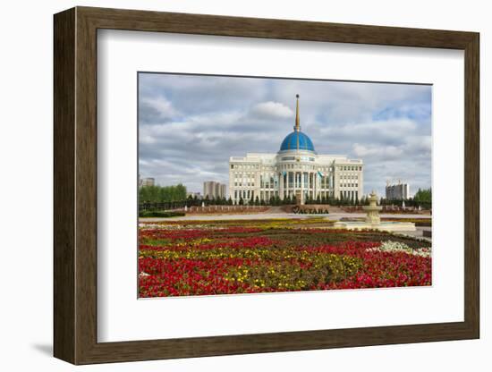 The Ak Orda Presidential Palace, Astana, Kazakhstan-Keren Su-Framed Photographic Print