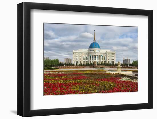 The Ak Orda Presidential Palace, Astana, Kazakhstan-Keren Su-Framed Photographic Print