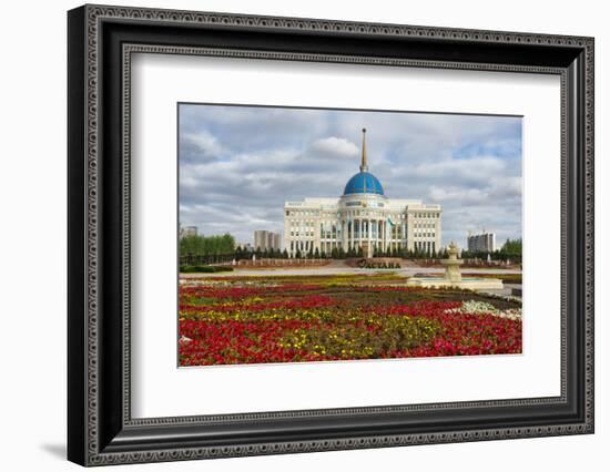 The Ak Orda Presidential Palace, Astana, Kazakhstan-Keren Su-Framed Photographic Print