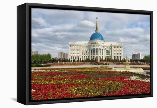 The Ak Orda Presidential Palace, Astana, Kazakhstan-Keren Su-Framed Premier Image Canvas