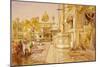 The Akal Boonga at the Golden Temple, Amritsar, India-William Simpson-Mounted Giclee Print
