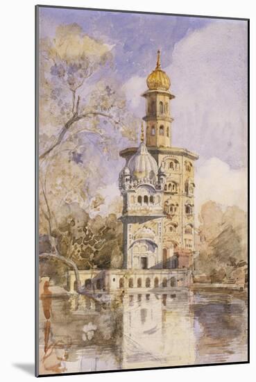 The Akalis Tower at Amritsar, India-William Carpenter-Mounted Giclee Print