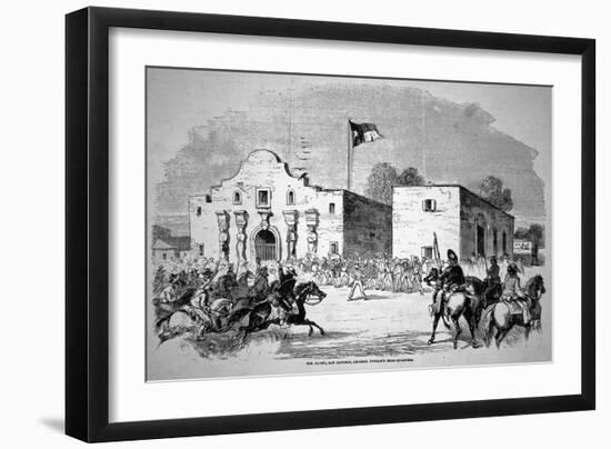 The Alamo Fort at San Antonio, Headquarters of Federal General Twiggs-null-Framed Giclee Print