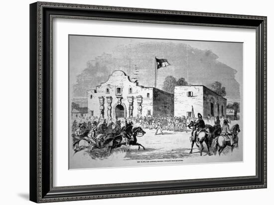 The Alamo Fort at San Antonio, Headquarters of Federal General Twiggs-null-Framed Giclee Print