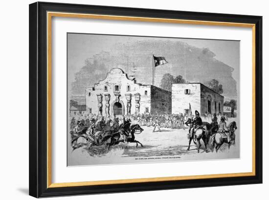 The Alamo Fort at San Antonio, Headquarters of Federal General Twiggs-null-Framed Giclee Print