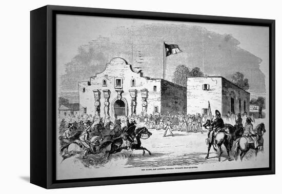 The Alamo Fort at San Antonio, Headquarters of Federal General Twiggs-null-Framed Premier Image Canvas