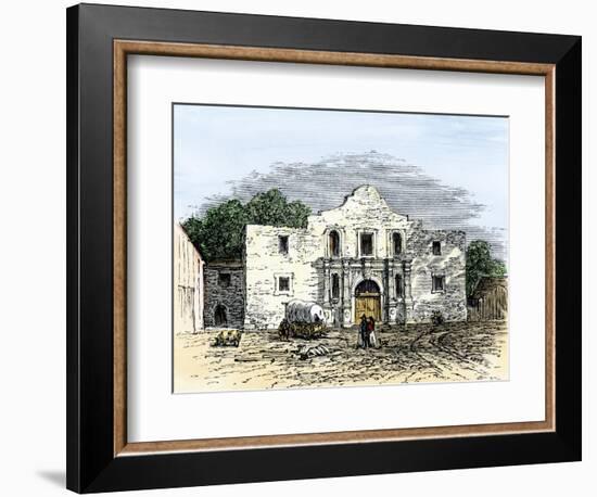 The Alamo in San Antonio, Texas, 1800s-null-Framed Giclee Print