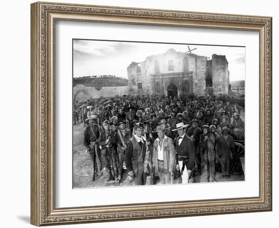 The Alamo, John Wayne, Richard Widmark, Laurence Harvey, 1960-null-Framed Photo