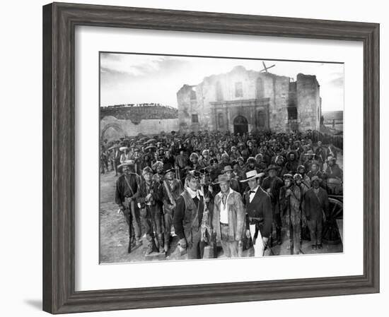 The Alamo, John Wayne, Richard Widmark, Laurence Harvey, 1960-null-Framed Photo