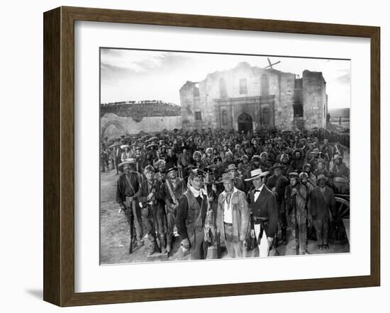 The Alamo, John Wayne, Richard Widmark, Laurence Harvey, 1960-null-Framed Photo