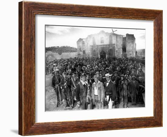 The Alamo, John Wayne, Richard Widmark, Laurence Harvey, 1960-null-Framed Photo