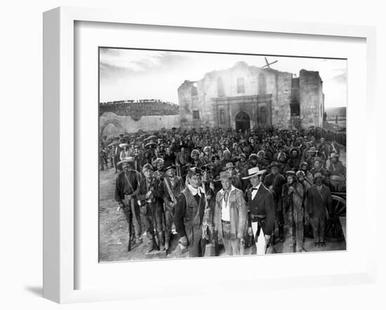 The Alamo, John Wayne, Richard Widmark, Laurence Harvey, 1960-null-Framed Photo