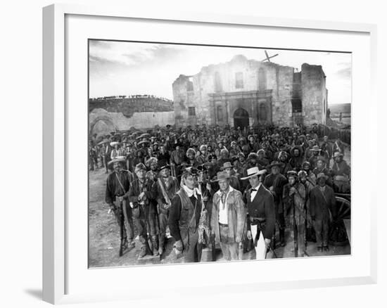 The Alamo, John Wayne, Richard Widmark, Laurence Harvey, 1960-null-Framed Photo