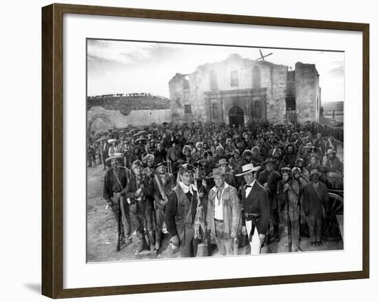 The Alamo, John Wayne, Richard Widmark, Laurence Harvey, 1960-null-Framed Photo