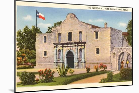 The Alamo, San Antonio, Texas-null-Mounted Art Print