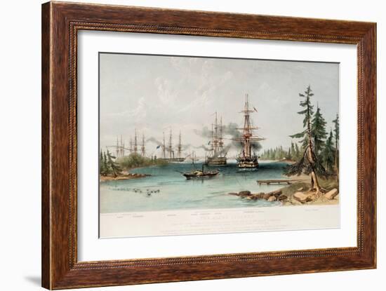 The Aland Islands on July 22, 1854, 1855-Oswald Walters Brierly-Framed Giclee Print