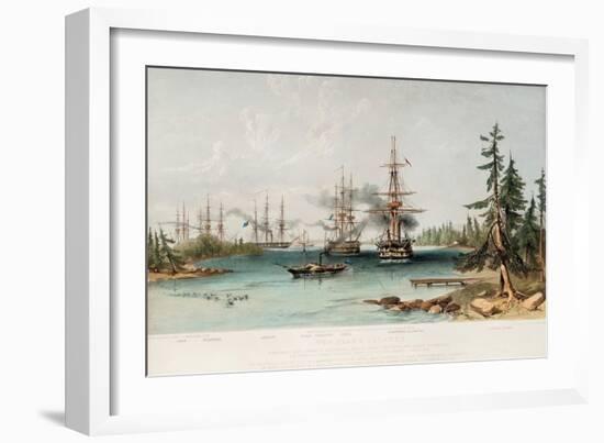 The Aland Islands on July 22, 1854, 1855-Oswald Walters Brierly-Framed Giclee Print