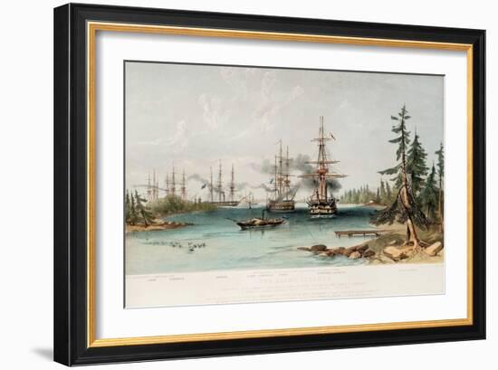 The Aland Islands on July 22, 1854, 1855-Oswald Walters Brierly-Framed Giclee Print