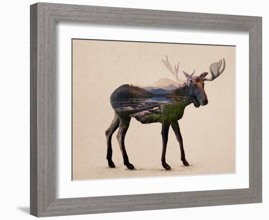 The Alaskan Bull Moose-Davies Babies-Framed Art Print