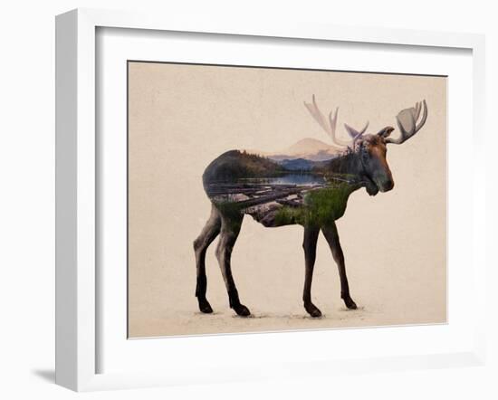 The Alaskan Bull Moose-Davies Babies-Framed Art Print