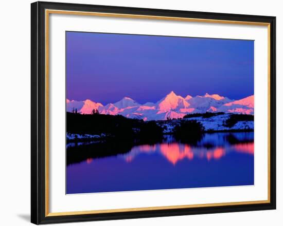 The Alaskan Range is Adjacent to Mt. Denali, Alaska, USA-Charles Sleicher-Framed Photographic Print