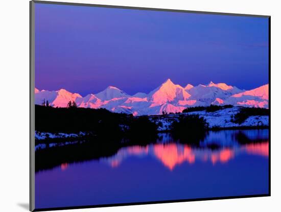 The Alaskan Range is Adjacent to Mt. Denali, Alaska, USA-Charles Sleicher-Mounted Photographic Print