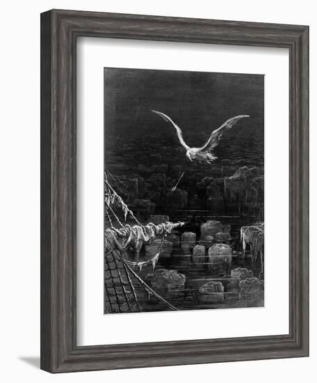 The Albatross Is Shot by the Mariner-Gustave Doré-Framed Giclee Print