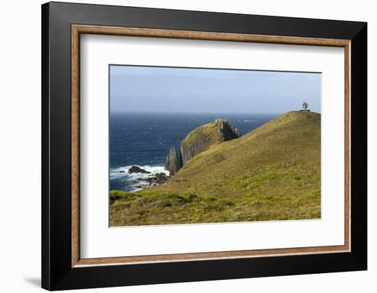 The Albatross Monument at Cape Horn, Isla De Cabo De Hornos, Tierra Del Fuego, Chile, South America-Tony Waltham-Framed Photographic Print