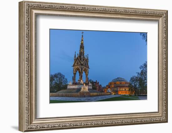 The Albert Memorial in Front of the Royal Albert Hall, London, England, United Kingdom, Europe-Michael Nolan-Framed Photographic Print