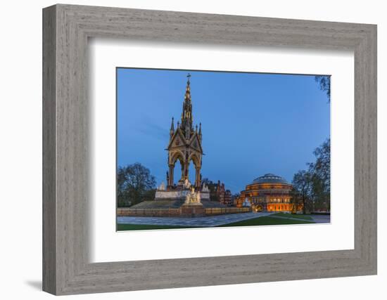 The Albert Memorial in Front of the Royal Albert Hall, London, England, United Kingdom, Europe-Michael Nolan-Framed Photographic Print