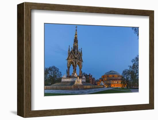 The Albert Memorial in Front of the Royal Albert Hall, London, England, United Kingdom, Europe-Michael Nolan-Framed Photographic Print