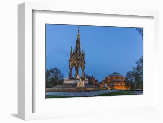 The Albert Memorial in Front of the Royal Albert Hall, London, England, United Kingdom, Europe-Michael Nolan-Framed Photographic Print