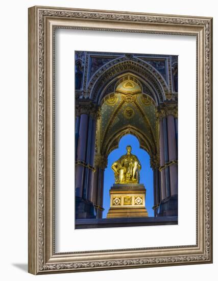 The Albert Memorial in Kensington Gardens at Sundown, London, England, United Kingdom, Europe-Michael Nolan-Framed Photographic Print