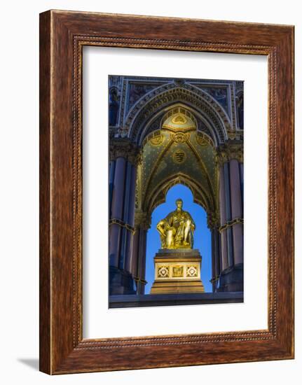 The Albert Memorial in Kensington Gardens at Sundown, London, England, United Kingdom, Europe-Michael Nolan-Framed Photographic Print