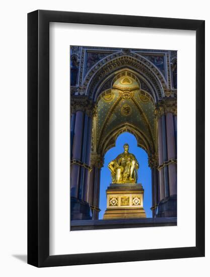 The Albert Memorial in Kensington Gardens at Sundown, London, England, United Kingdom, Europe-Michael Nolan-Framed Photographic Print