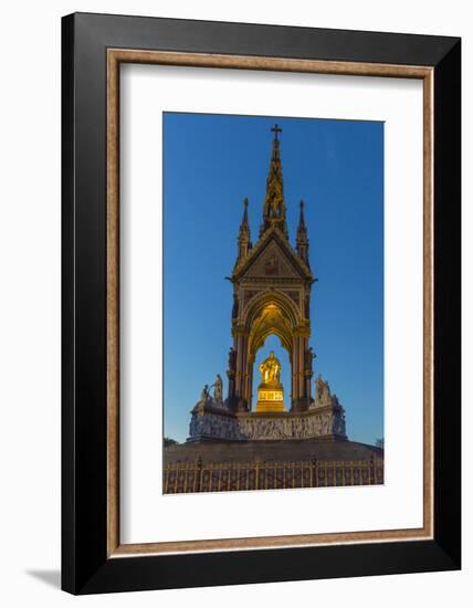 The Albert Memorial in Kensington Gardens at Sundown, London, England, United Kingdom, Europe-Michael Nolan-Framed Photographic Print