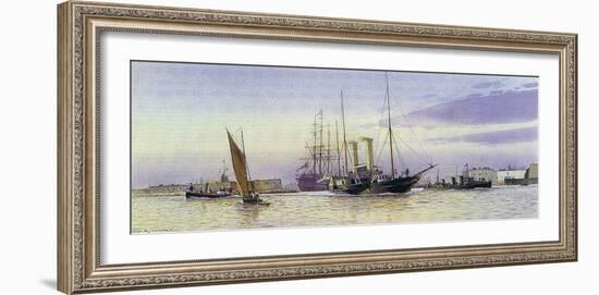 The Alberta Departing Portsmouth-Martyn Mackrill-Framed Collectable Print