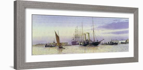 The Alberta Departing Portsmouth-Martyn Mackrill-Framed Collectable Print